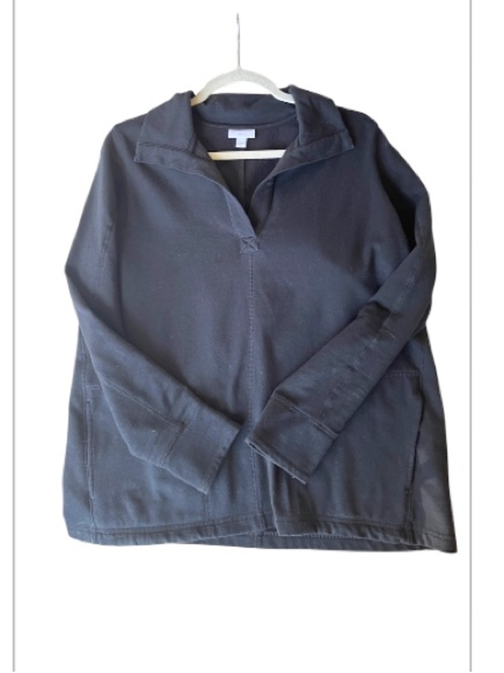 J Jill Fit V Neck Sweatshirt Sz Medium